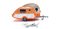 Wiking 9237 - HO T@B Camping Trailer - Assembled -- Mexican Sunset (orange, white, silver)