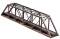 Central Valley 1810 - N Scale Through-Truss - Single Track - Kit -- Lattice-Style Portals - 11-15...