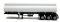 Herpa Models 5353 - HO Trailer Only (No Tractor) -- Tri-Axle Elliptical Tank Trailer - Undecorate...
