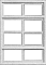 Pikestuff 2104 - HO Windows -- Eight-Pane